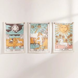 Tarot Flag Tapestry Set of 3